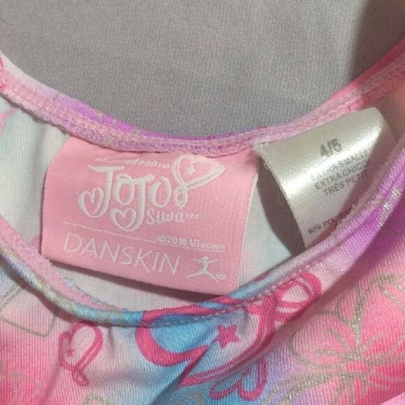XS Danskin JoJo Siwa Colorful Gymnastics Leotard Dance - Picture 2 of 5
